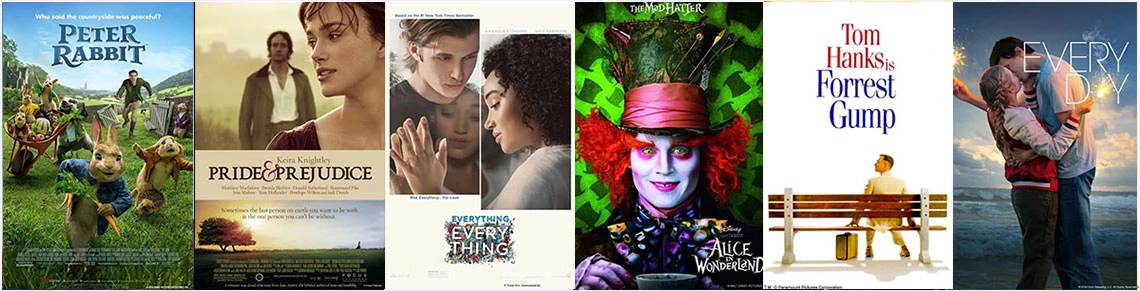 National Book Lover's Day - Books to Movies