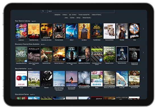 K-12 Streaming Discovery Content